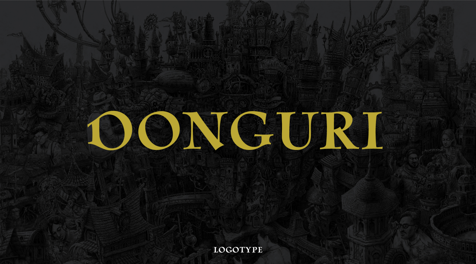 DONGURIのタイポグラフィー